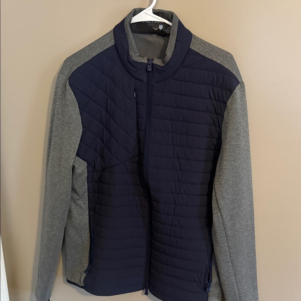 Greyson Navy and Gray Quilted Jacket